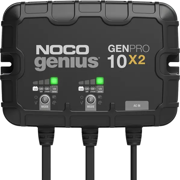 Genius GENPRO10X2 – 2-Bank, 20 A (10 A pro Bank)